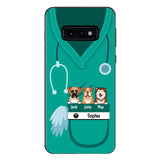 Personalized Nurse Love Dog Phone Case Printed 22MAY-HQ16