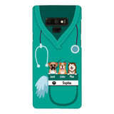 Personalized Nurse Love Dog Phone Case Printed 22MAY-HQ16