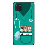 Personalized Nurse Love Dog Phone Case Printed 22MAY-HQ16