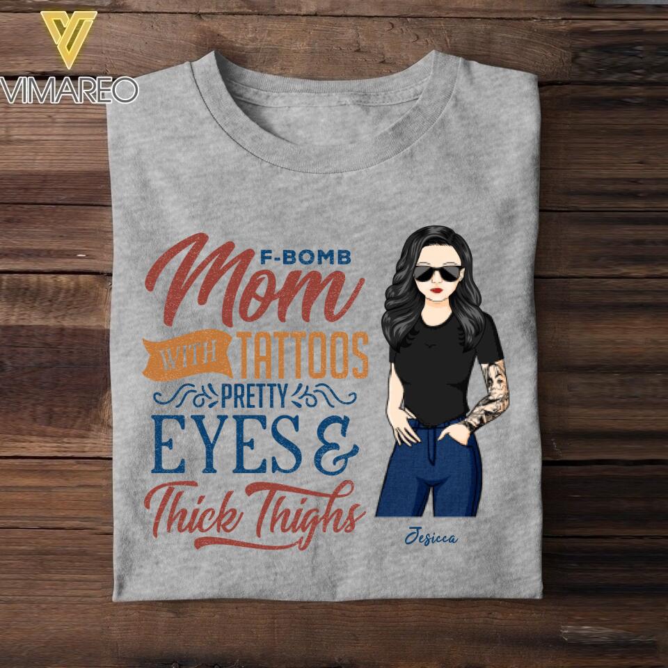 PERSONALIZED TATOOS MOM TSHIRT QTVQ1605