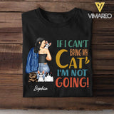 Personalized If I Can't Bring My Cat I'm Not Going Tshirt Printed QTVQ1805