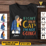 Personalized If I Can't Bring My Cat I'm Not Going Tshirt Printed QTVQ1805