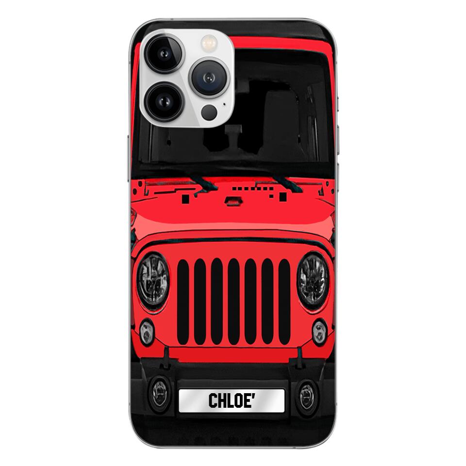Coque de téléphone Jeep personnalisée imprimée 22MAY-DT18
