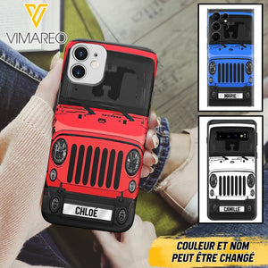 Coque de téléphone Jeep personnalisée imprimée 22MAY-DT18