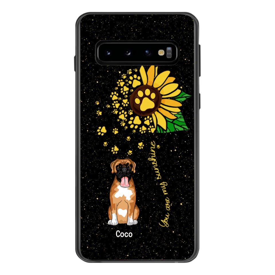 PERSONALIZED DOG SUNFLOWER PHONECASE QTTN1805