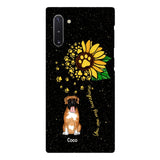 PERSONALIZED DOG SUNFLOWER PHONECASE QTTN1805