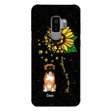 PERSONALIZED DOG SUNFLOWER PHONECASE QTTN1805