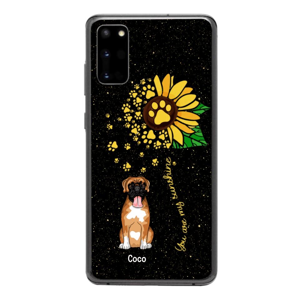 PERSONALIZED DOG SUNFLOWER PHONECASE QTTN1805