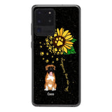 PERSONALIZED DOG SUNFLOWER PHONECASE QTTN1805