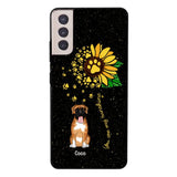 PERSONALIZED DOG SUNFLOWER PHONECASE QTTN1805