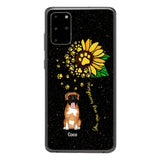 PERSONALIZED DOG SUNFLOWER PHONECASE QTTN1805