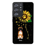 PERSONALIZED DOG SUNFLOWER PHONECASE QTTN1805