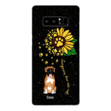PERSONALIZED DOG SUNFLOWER PHONECASE QTTN1805
