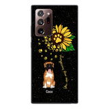 PERSONALIZED DOG SUNFLOWER PHONECASE QTTN1805