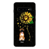 PERSONALIZED DOG SUNFLOWER PHONECASE QTTN1805