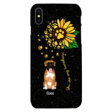 PERSONALIZED DOG SUNFLOWER PHONECASE QTTN1805