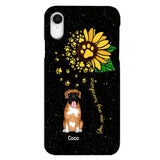 PERSONALIZED DOG SUNFLOWER PHONECASE QTTN1805