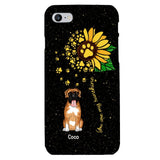 PERSONALIZED DOG SUNFLOWER PHONECASE QTTN1805