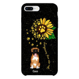 PERSONALIZED DOG SUNFLOWER PHONECASE QTTN1805