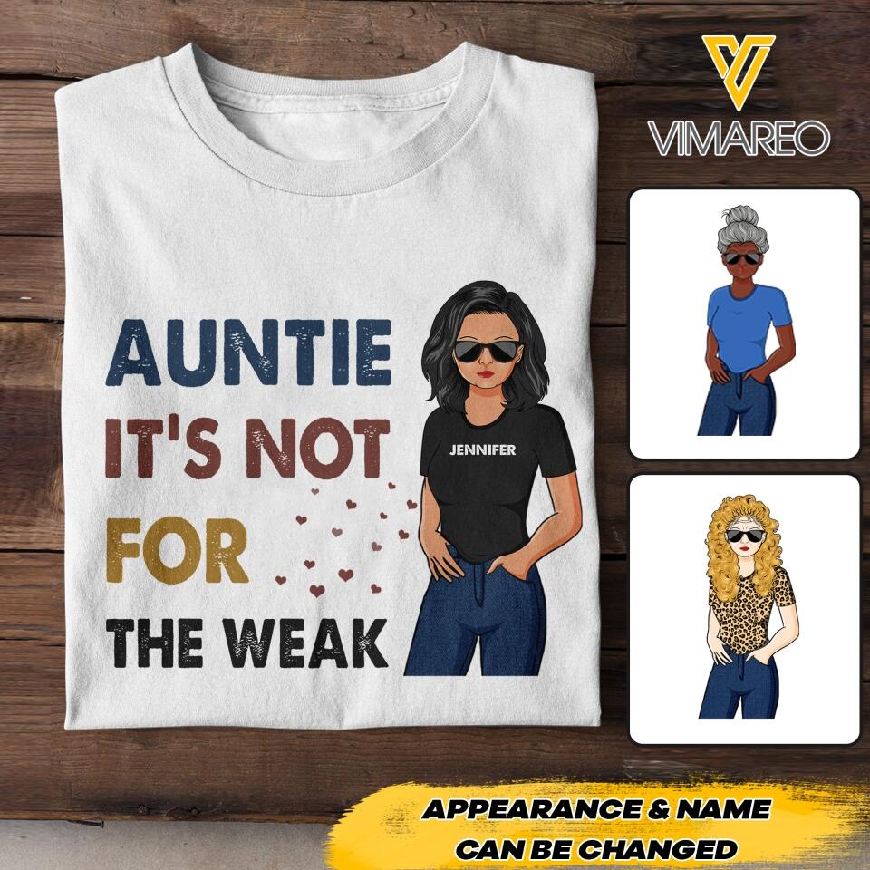 DH Personalized Auntie Tshirt Printed HC1905