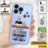Personalized Grumpy Old Man Like Dogs Transparent Silicone Phonecase Printed 22MAY-HQ21