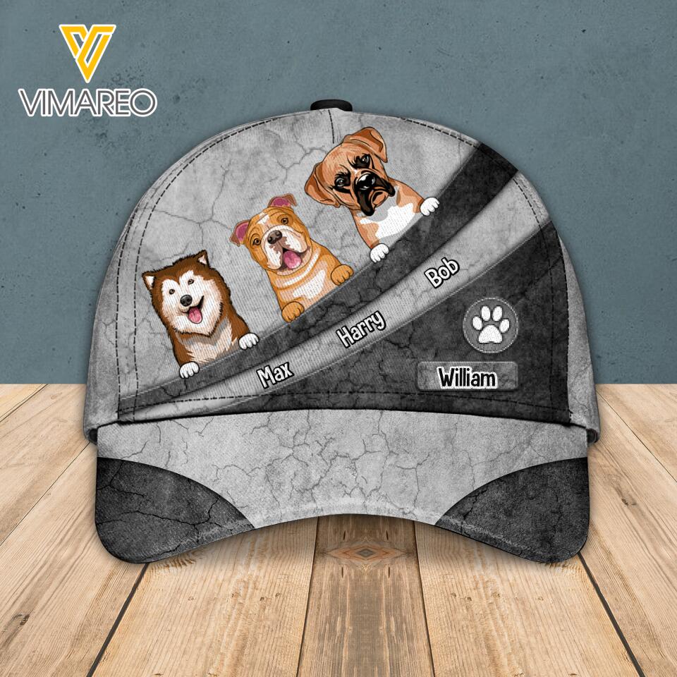 Personalized Love Dog Peaked Cap Printed NQVQ1805