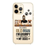 Personalized Grumpy Old Man Like Dogs Transparent Silicone Phonecase Printed 22MAY-HQ21