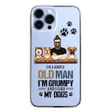 Personalized Grumpy Old Man Like Dogs Transparent Silicone Phonecase Printed 22MAY-HQ21
