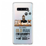 Personalized Grumpy Old Man Like Dogs Transparent Silicone Phonecase Printed 22MAY-HQ21