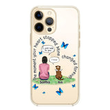 Personalized Girl Love Dog Transparent Silicone Phonecase Printed 22MAY-DT20