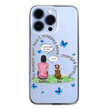 Personalized Girl Love Dog Transparent Silicone Phonecase Printed 22MAY-DT20