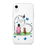 Personalized Girl Love Dog Transparent Silicone Phonecase Printed 22MAY-DT20