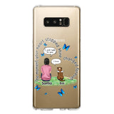 Personalized Girl Love Dog Transparent Silicone Phonecase Printed 22MAY-DT20