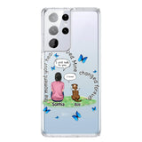Personalized Girl Love Dog Transparent Silicone Phonecase Printed 22MAY-DT20