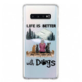 PERSONALIZED LIFE IS BETTER WITH DOGS SILICON PHONECASE NQVQ2105