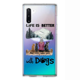 PERSONALIZED LIFE IS BETTER WITH DOGS SILICON PHONECASE NQVQ2105