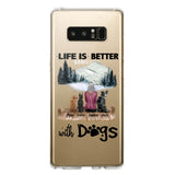 PERSONALIZED LIFE IS BETTER WITH DOGS SILICON PHONECASE NQVQ2105