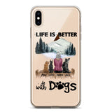 PERSONALIZED LIFE IS BETTER WITH DOGS SILICON PHONECASE NQVQ2105