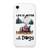 PERSONALIZED LIFE IS BETTER WITH DOGS SILICON PHONECASE NQVQ2105