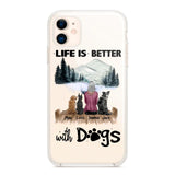PERSONALIZED LIFE IS BETTER WITH DOGS SILICON PHONECASE NQVQ2105