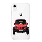 Personalized Jeep Dog Transparent Silicone Phonecase Printed 22MAY-HQ23