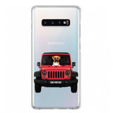 Personalized Jeep Dog Transparent Silicone Phonecase Printed 22MAY-HQ23