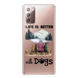 PERSONALIZED LIFE IS BETTER WITH DOGS SILICON PHONECASE NQVQ2105