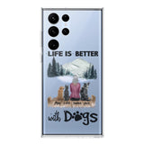 PERSONALIZED LIFE IS BETTER WITH DOGS SILICON PHONECASE NQVQ2105