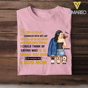 PERSONALIZED DOG MOM TSHIRTS NQHC2005