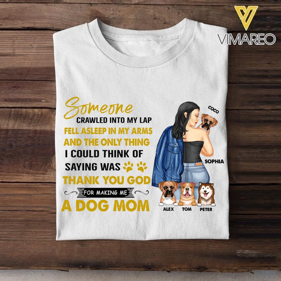 PERSONALIZED DOG MOM TSHIRTS NQHC2005