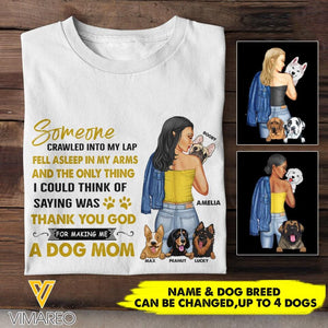 PERSONALIZED DOG MOM TSHIRTS NQHC2005