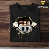 Personalized Jeep Dogs Tshirt Printed 22MAY-LN24