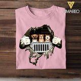 Personalized Jeep Dogs Tshirt Printed 22MAY-LN24