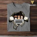 Personalized Jeep Dogs Tshirt Printed 22MAY-LN24